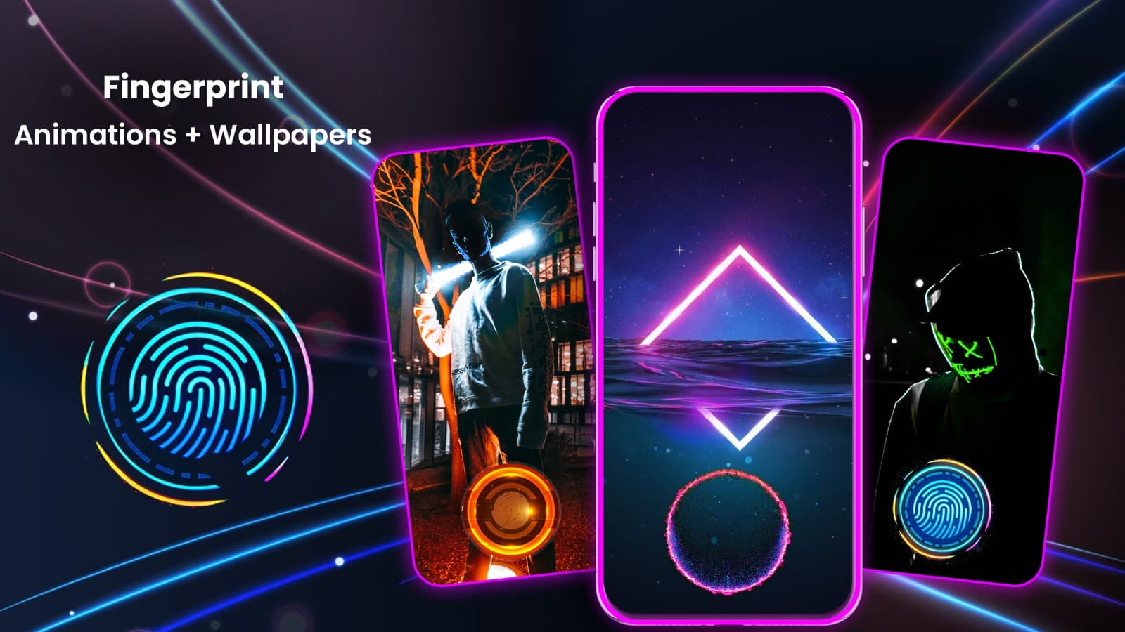 Fingerprint, Wallpaper & Charging Animation App
